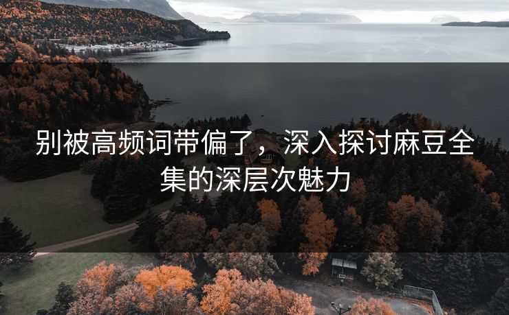别被高频词带偏了，深入探讨麻豆全集的深层次魅力  第1张
